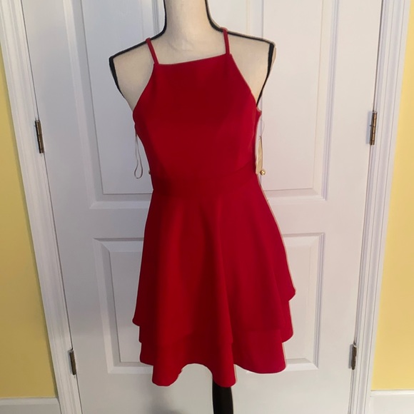 Altare”d, State size small, red halter dress - Picture 3 of 17